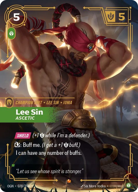 Lee Sin Ascetic OGN-078 Epic Origin NM