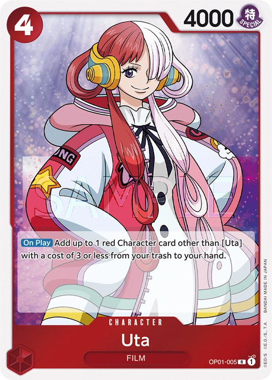 Uta OP01-005 R Romance Dawn One Piece Card