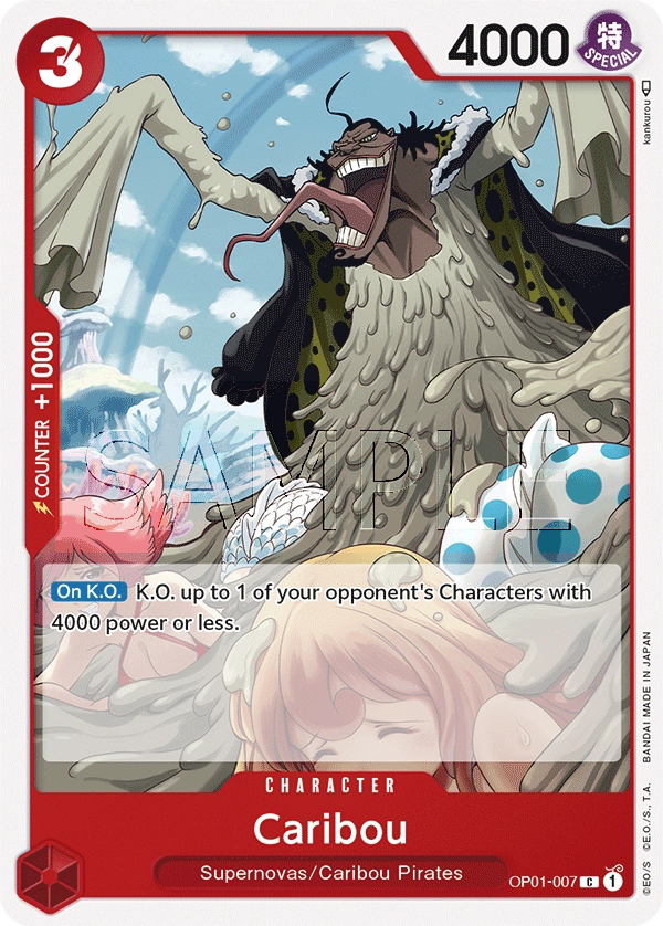 Caribou OP01-007 C Romance Dawn One Piece Card