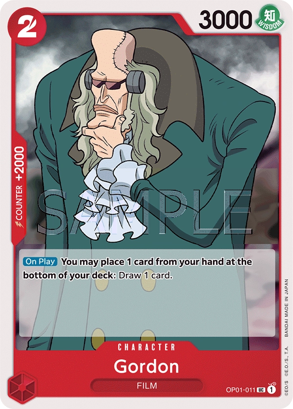 Gordon OP01-011 UC Romance Dawn One Piece Card