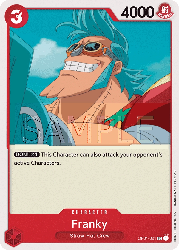 Franky OP01-021 UC Romance Dawn One Piece Card