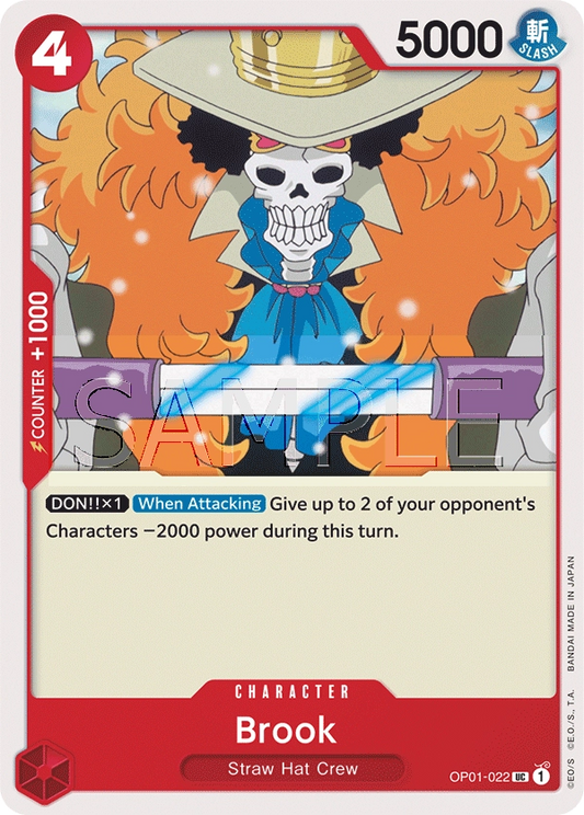 Brook OP01-022 UC Romance Dawn One Piece Card