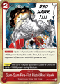 Gum-Gum Fire-Fist Pistol Red Hawk OP01-026 R Romance Dawn One Piece Card