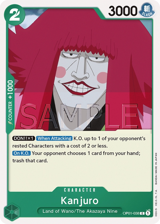 Kanjuro OP01-038 C Romance Dawn One Piece Card