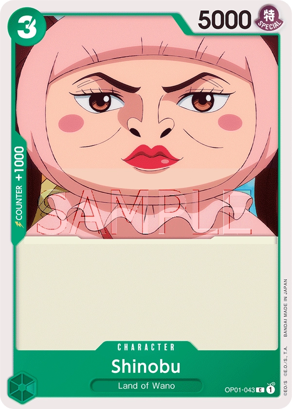 Shinobu OP01-043 C Romance Dawn One Piece Card