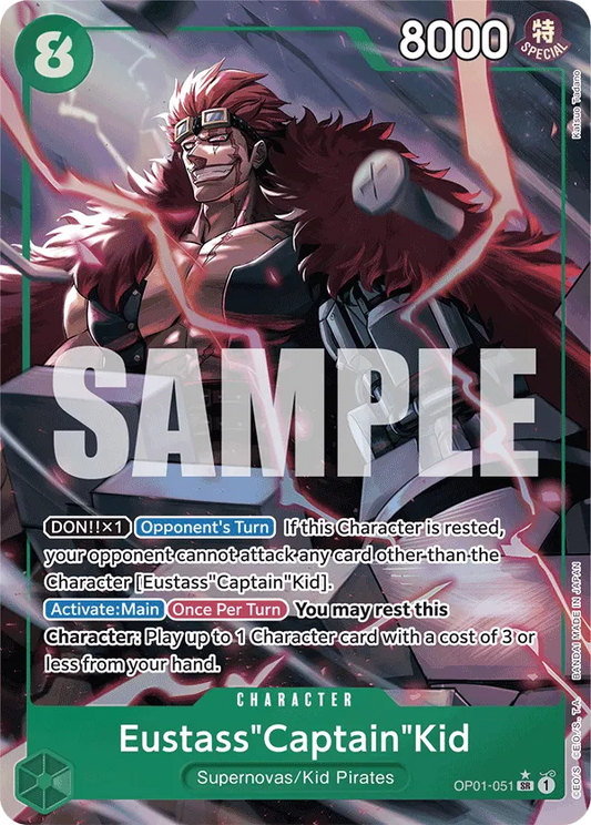 Eustass Captain Kid OP01-051 Parallel SR The Best One Piece Card