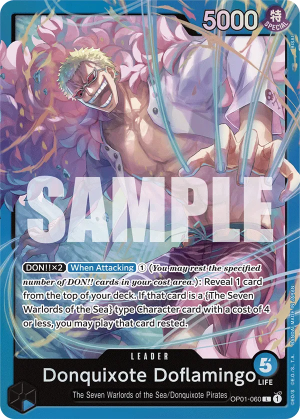 Donquixote Doflamingo OP01-060 L Blue Doflamingo ST17 One Piece Card