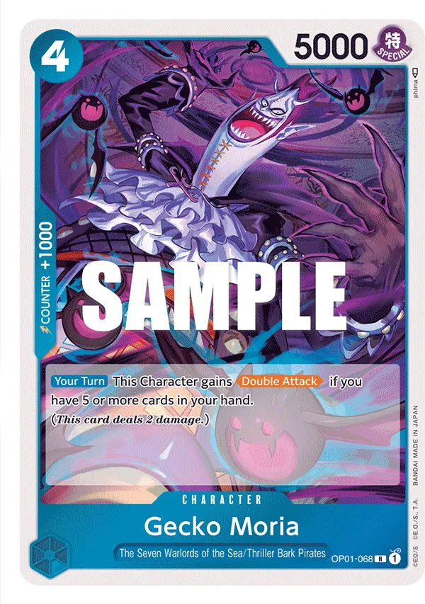 Gecko Moria OP01-068 R Romance Dawn One Piece Card