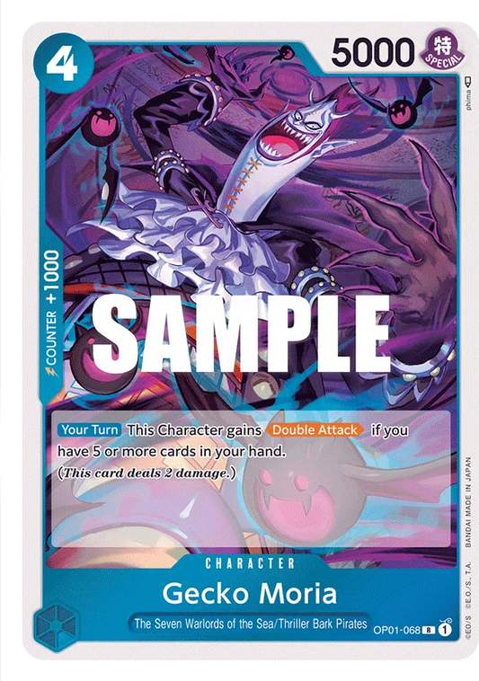 Gecko Moria OP01-068 R Romance Dawn One Piece Card