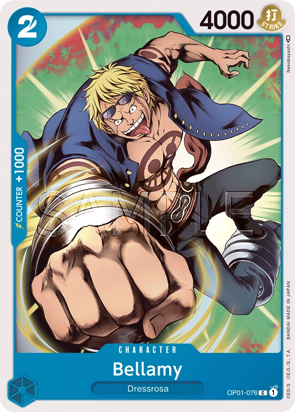 Bellamy OP01-076 C Romance Dawn One Piece Card