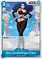 Miss Doublefinger (Zala) OP01-080 C Romance Dawn One Piece Card