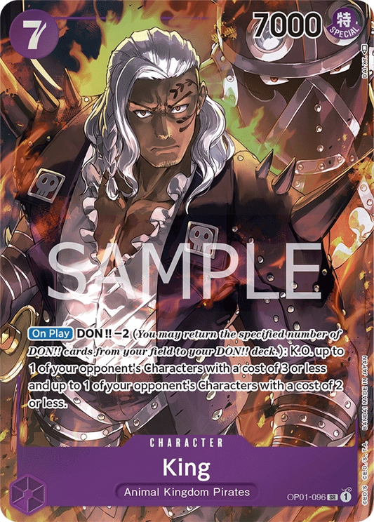 King OP01-096 Parallel SR Romance Dawn One Piece Card