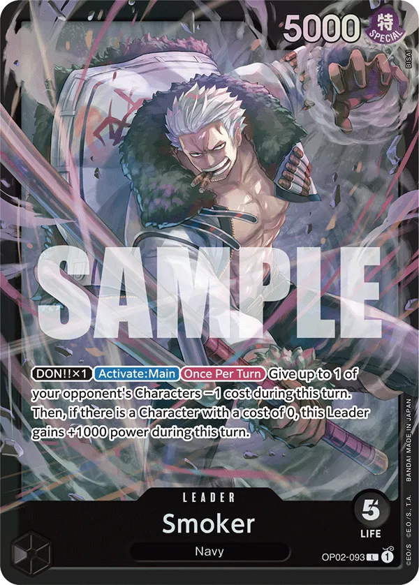 Smoker OP02-093 L Black Smoker ST19 One Piece Card