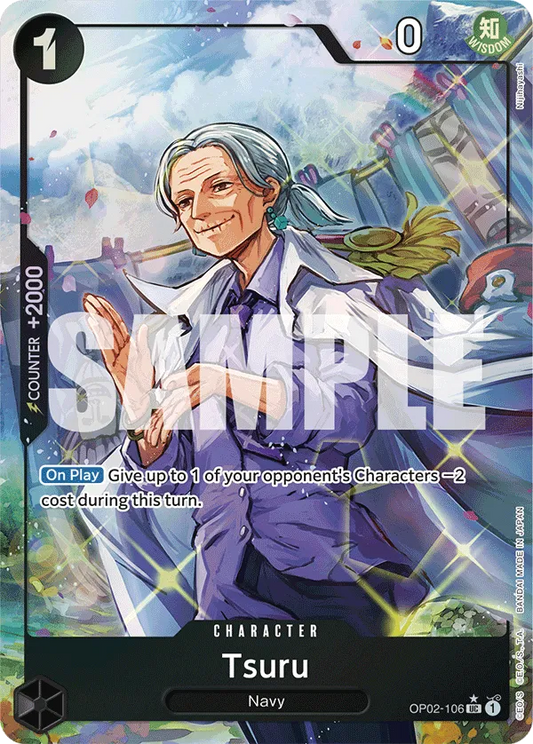 Tsuru OP02-106 Full Art UC The Best One Piece Card