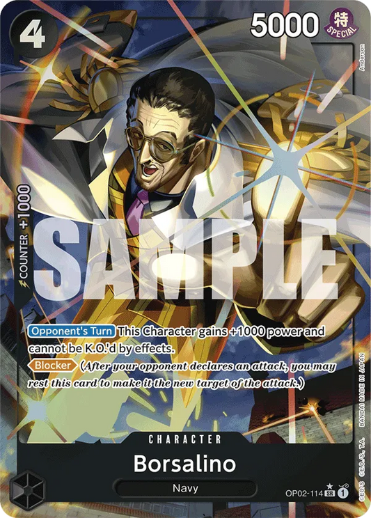 Borsalino OP02-114 Parallel SR The Best One Piece Card