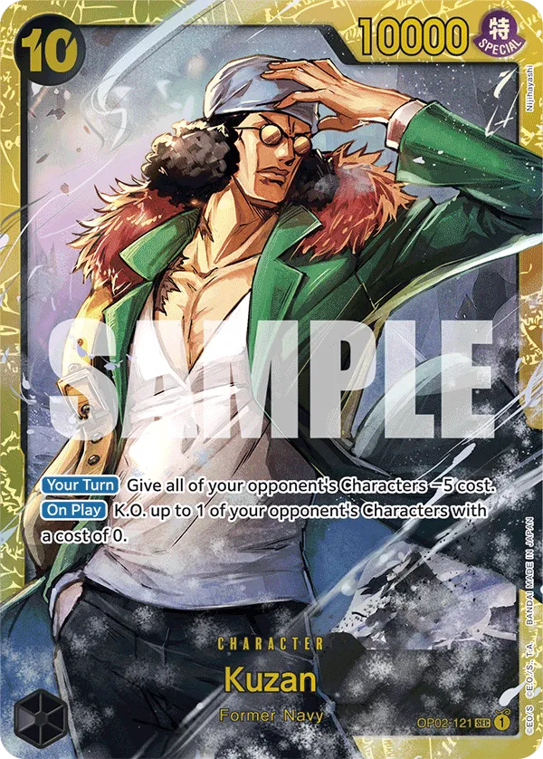 Kuzan OP02-121 SEC The Best One Piece Card