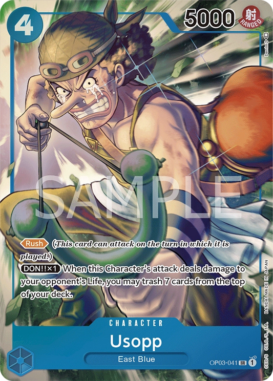 Usopp OP03-041 Parallel SR Pillars Of Strength One Piece Card