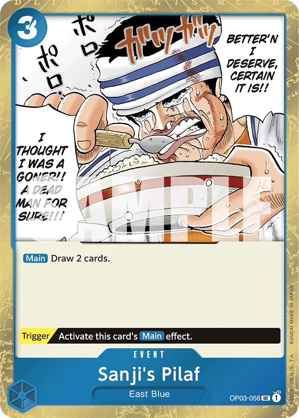 Sanji's Pilaf OP03-056 Pirate Flag Foil UC The Best One Piece