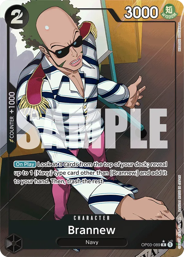 Brannew OP03-089 Full Art R The Best One Piece Card