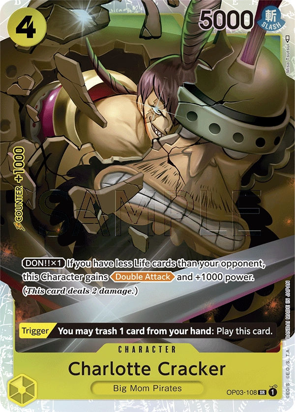 Charlotte Cracker OP03-108 SR Pillars Of Strength One Piece Card