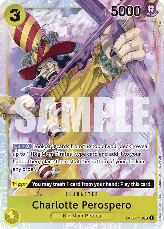 Charlotte Perospero OP03-113 SR Pillars Of Strength One Piece Card