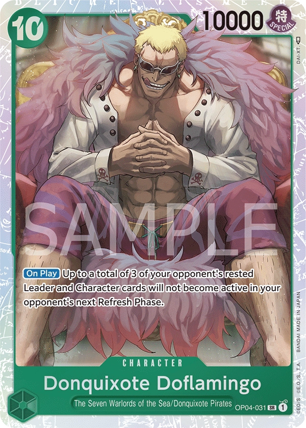 Donquixote Doflamingo OP04-031 SR Kingdoms Of Intrigue One Piece