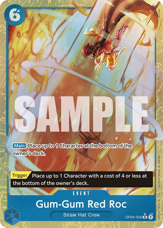 Gum Gum Red Roc OP04-056 Parallel R The Best One Piece Card