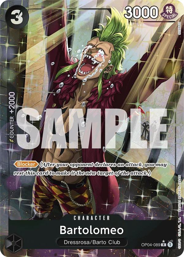 Bartolomeo OP04-089 Parallel R The Best One Piece Card