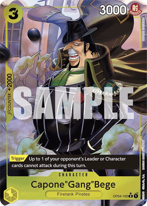 Capone Gang Bege OP04-100 Full Art R The Best One Piece Card