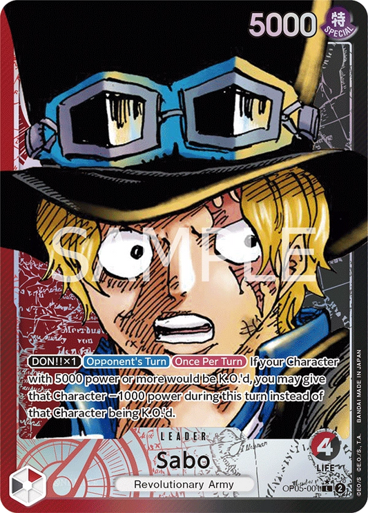 Sabo OP05-001 L Parallel Awakening Of The New Era