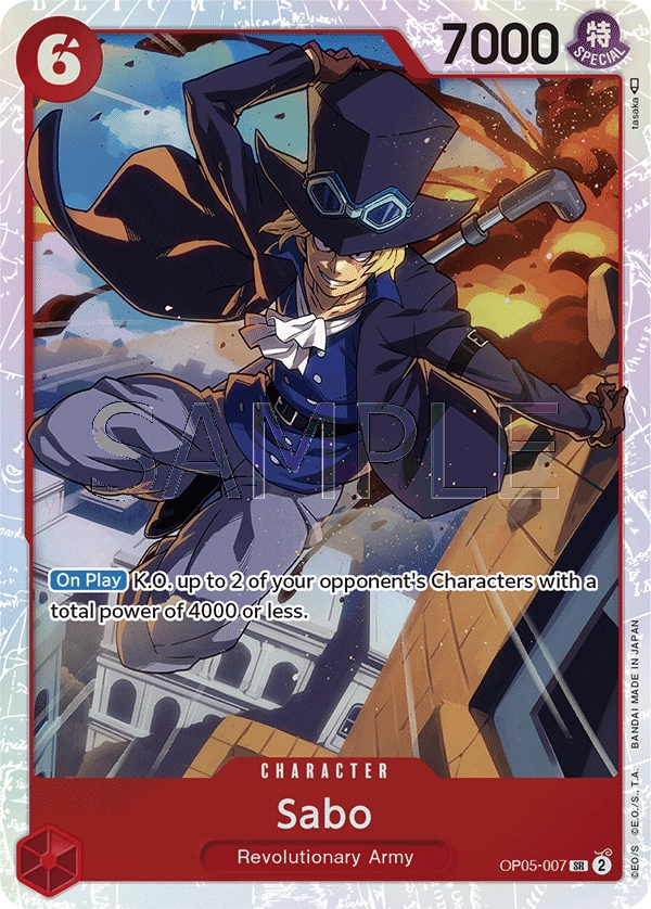 Sabo OP05-007 SR Awakening Of The New Era One Piece Card - Grand Line Collectibles