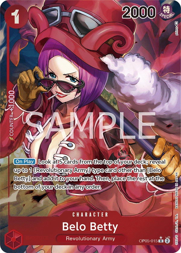 Belo Betty OP05-015 Parallel R Awakening Of The New Era One Piece Card