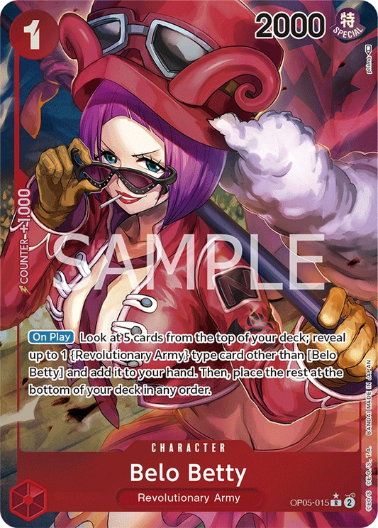 Belo Betty OP05-015 Parallel R Awakening Of The New Era One Piece Card