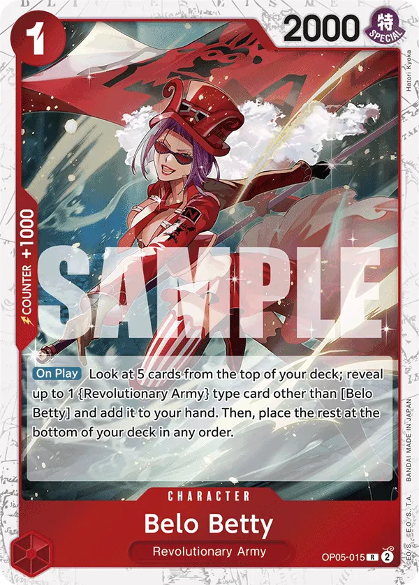 Belo Betty OP05-015 Pirate Flag Foil R The Best One Piece Card