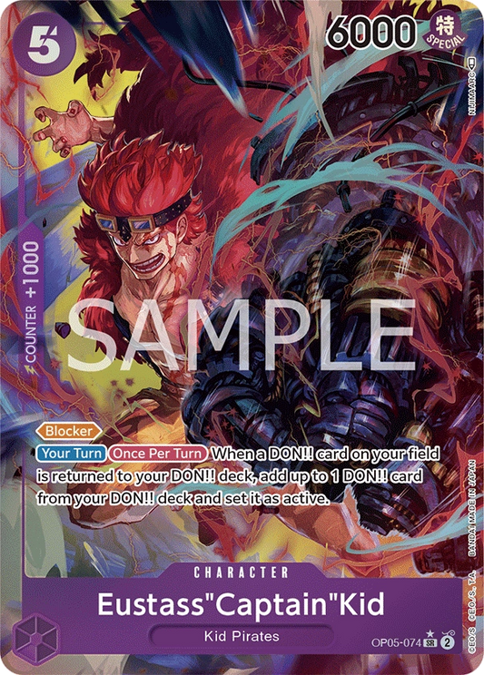 Eustass "Captain" Kid OP05-074 SR Awakening of the New Era One Piece Card