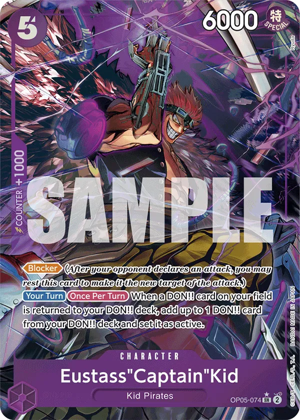 Eustass Captain Kid OP05-074 Parallel SR The Best One Piece Card