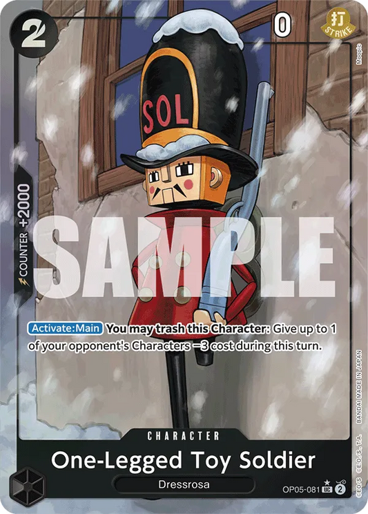 One Legged Toy Soldier OP05-081 Full Art UC The Best One Piece Card