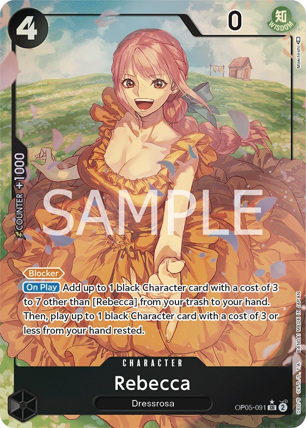 Rebecca OP05-091 Parallel SR Awakening Of The New Era One Piece Card