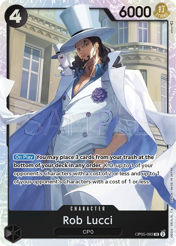 Rob Lucci OP05-093 SR Awakening Of The New Era One Piece Card - Grand Line Collectibles