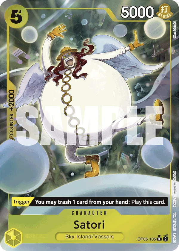 Satori OP05-105 Full Art R The Best One Piece Card