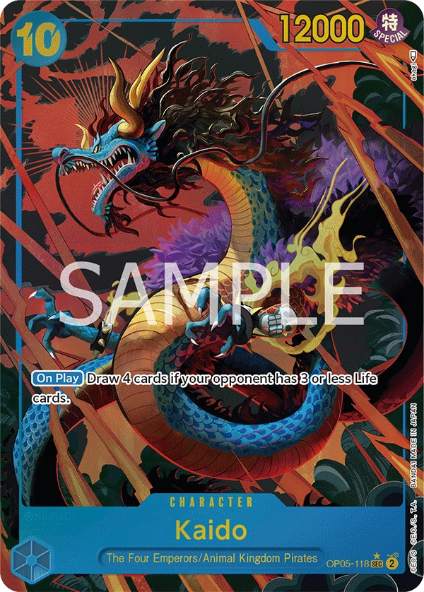 Kaido OP05-118 Parallel SEC Awakening of the New Era One Piece Card Alt Art - Grand Line Collectibles