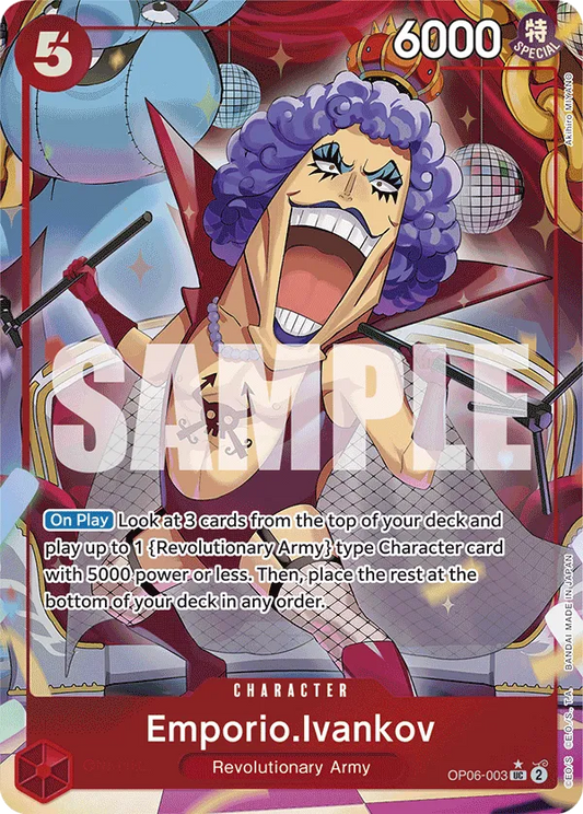 Emporio Ivankov OP06-003 Full Art UC The Best One Piece Card