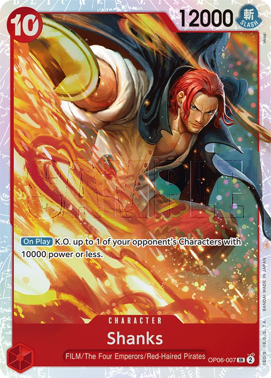 Shanks OP06-007 SR Wings of Captain One Piece Card