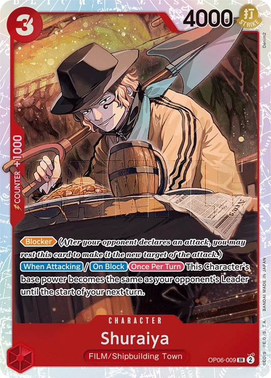 Shuraiya OP06-009 SR Wings of Captain One Piece Card - Grand Line Collectibles