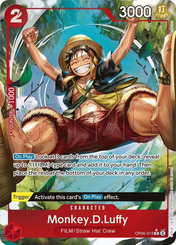 Monkey.D.Luffy OP06-013 Parallel R Wings Of The Captain One Piece Card