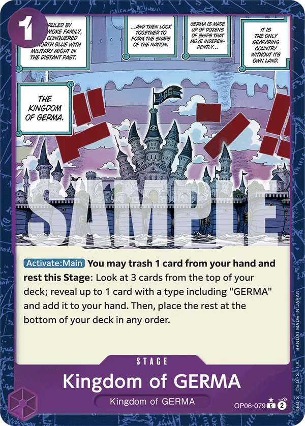 Kingdom Of Germa Textured C The Best One Piece Card