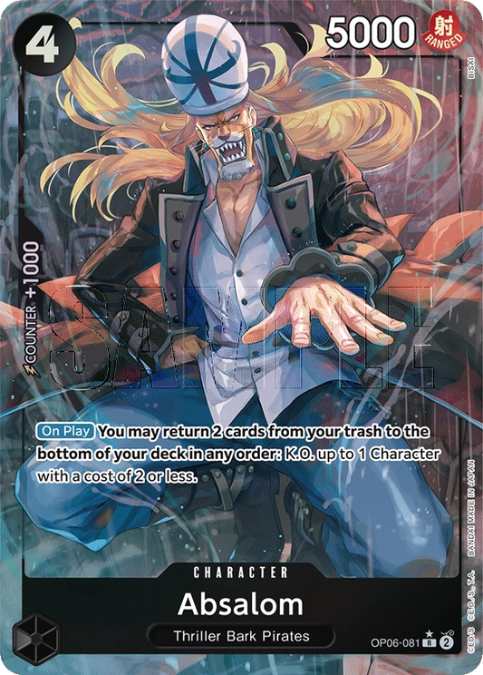 Absalom OP06-081 R Parallel Wings of Captain One Piece Card