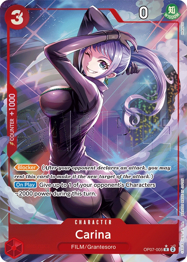 Carina OP07-005 Parallel SR 500 Years Into The Future One Piece Card - Grand Line Collectibles