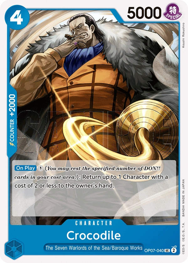 Crocodile OP07-040 UC 500 Years Into The Future One Piece Card - Grand Line Collectibles