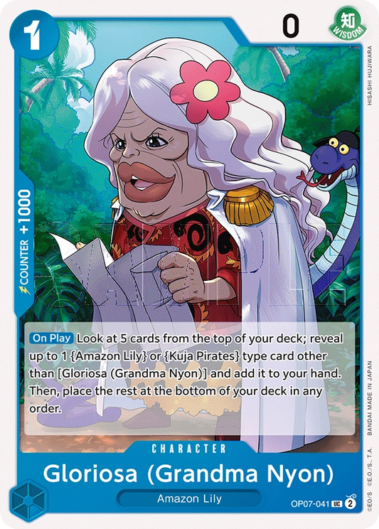 Gloriosa (Grandma Nyon) OP07-041 UC 500 Years Into The Future One Piece Card - Grand Line Collectibles